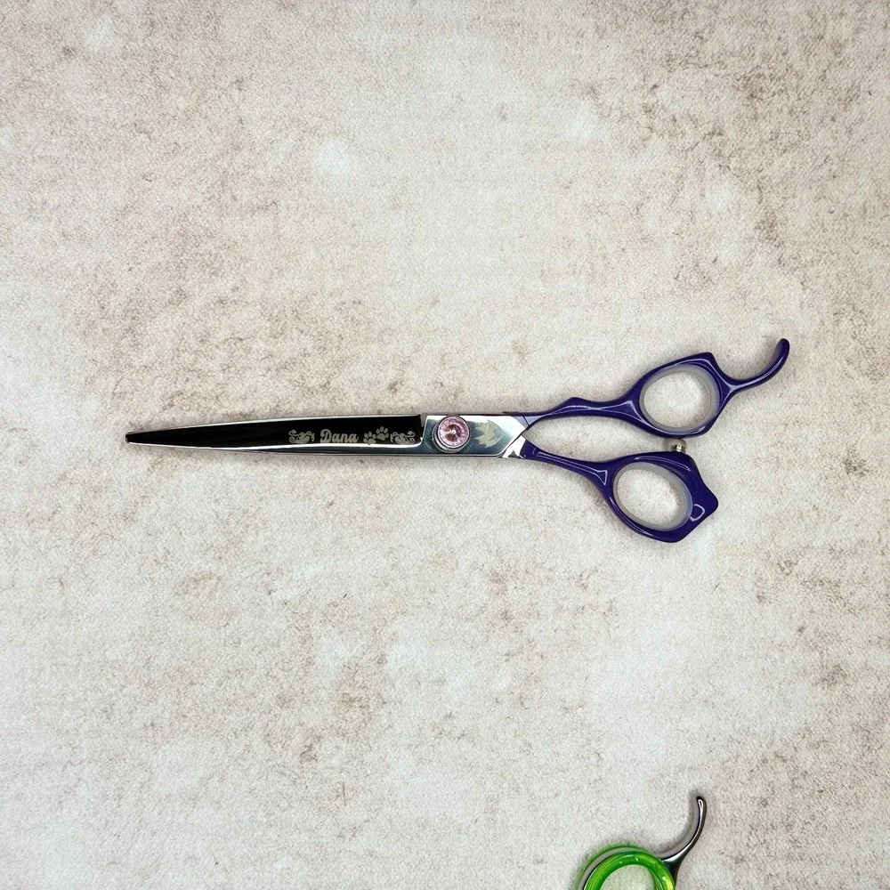 Freebird Grooming Shears Set: 6 Thinning, 7 Straight, 6.5 Curved Case - Picture 2 of 10